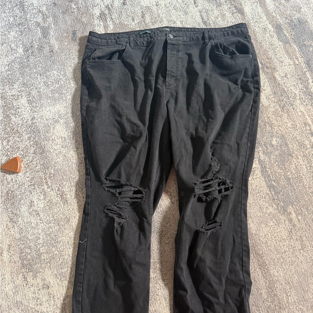 wild fable Black Ripped Flare Jeans